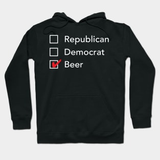 Republican Democrat Beer Hoodie